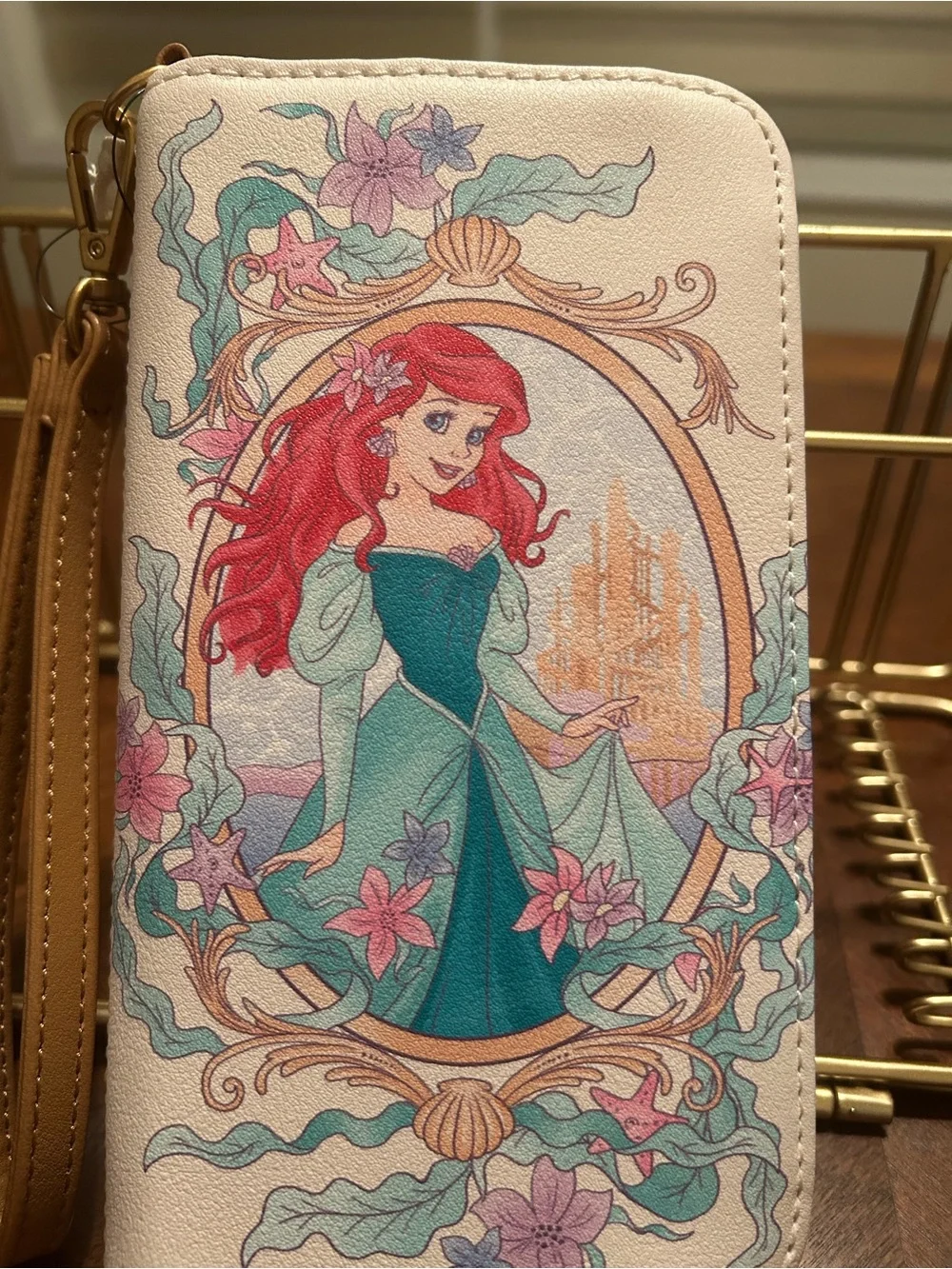 🧜‍♀️ NWT Loungefly Disney The Little Mermaid Ariel Portrait Tech Wallet